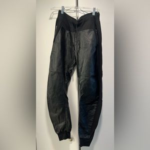 Faux Leather Black Pants